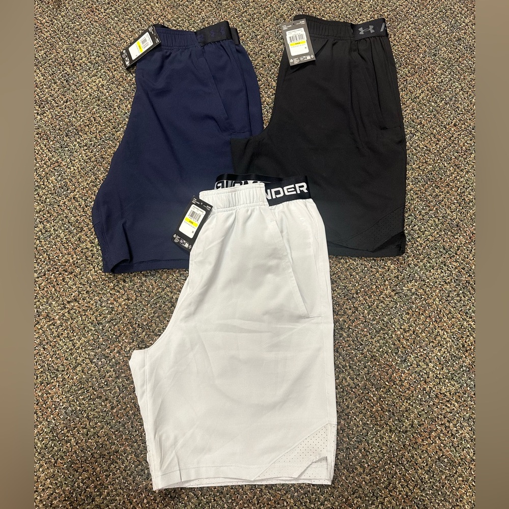 Under Armour Men's Shorts Set - Black, Navy, Light Grey